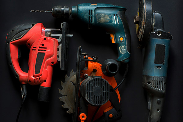 Power tools close-up